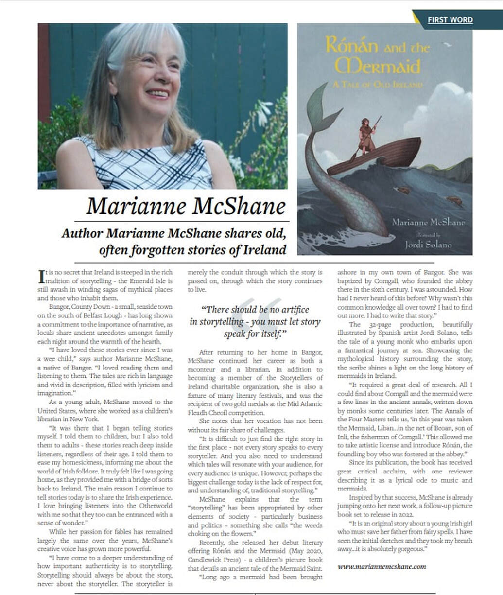 Author Marianne McShane Ronan and the Mermaid